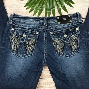 Miss Me Jeans Size 30 Angel Wing Boot Cut
